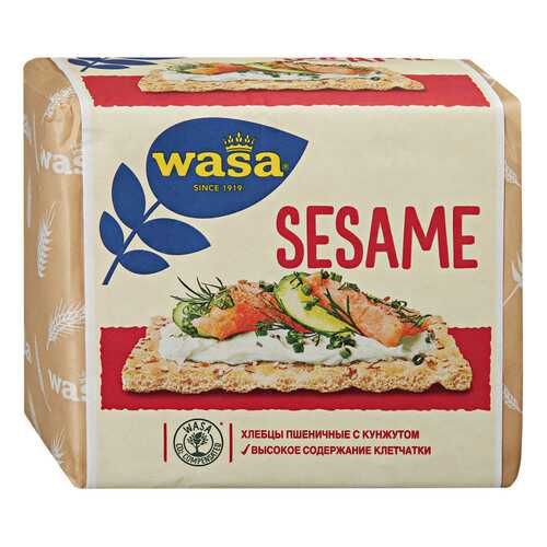 Хлебцы Wasa Sesame пшеничные с кунжутом 200 г в ЭССЕН