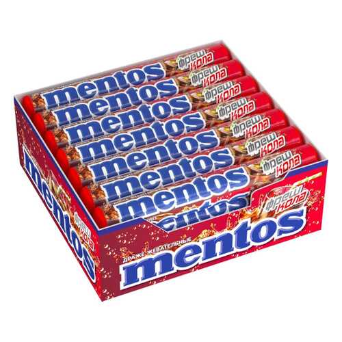 Драже Mentos cola жевательное 21*37 г в ЭССЕН