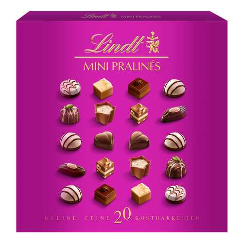 Конфеты из молочного шоколада Lindt mini pralines 100 г в ЭССЕН