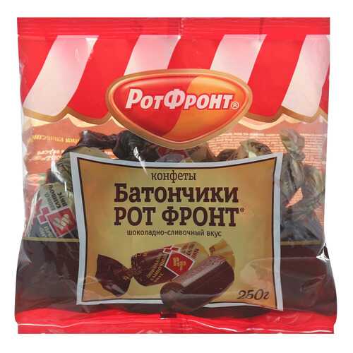 Конфеты Рот Фронт батончики шоколадно-сливочный вкус 250 г в ЭССЕН