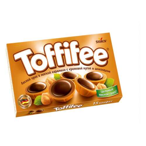 Конфеты toffifee Storck лесной орех в мягкой карамели с кремовой нугой и шоколадом 125 г в ЭССЕН