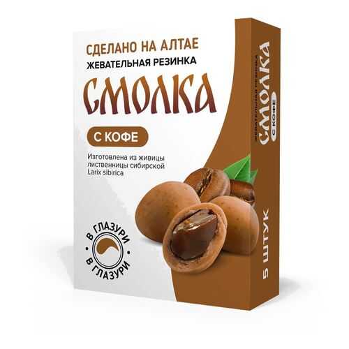 Смолка с кофе в глазури 5 шт в ЭССЕН