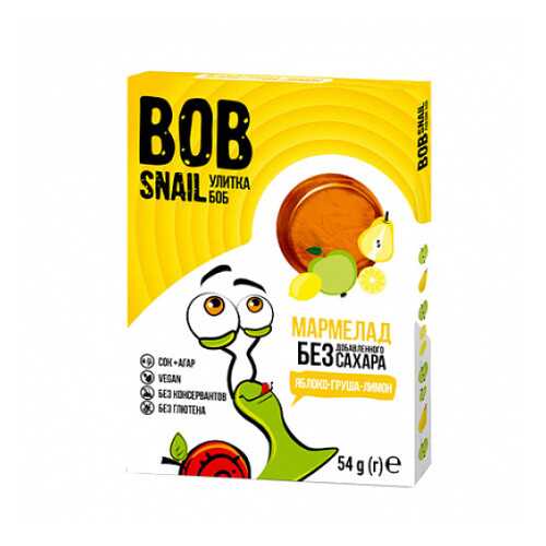 Мармелад фруктовый Яблоко, груша, лимон Bob Snail 54 г в ЭССЕН