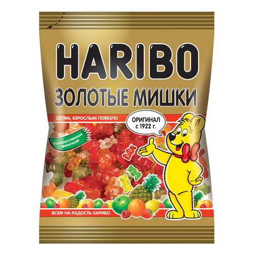 Мармелад Haribo жевательный золотые мишки 70 г в ЭССЕН