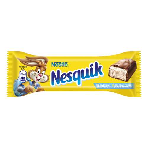 Батончик Nestle nesquik шоколадный 43 г в ЭССЕН