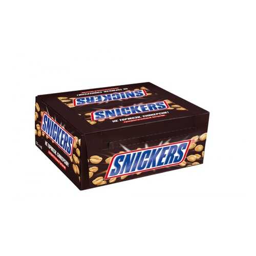 Батончик Snickers шоколадный 50.5 г 48 штук в ЭССЕН