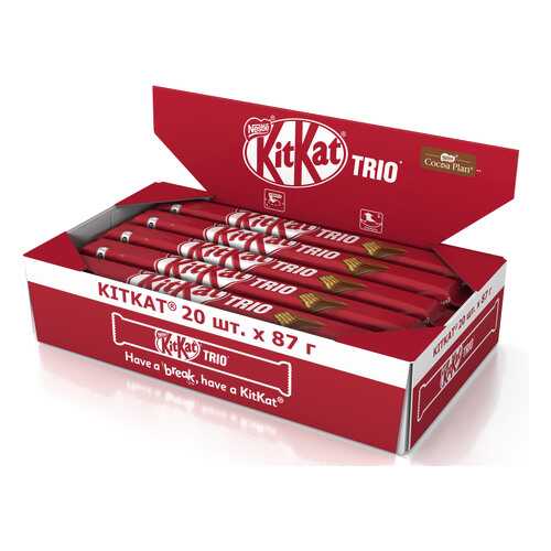 Молочный шоколад Kit Kat с хрустящей вафлей 20 штук по 87 г в ЭССЕН