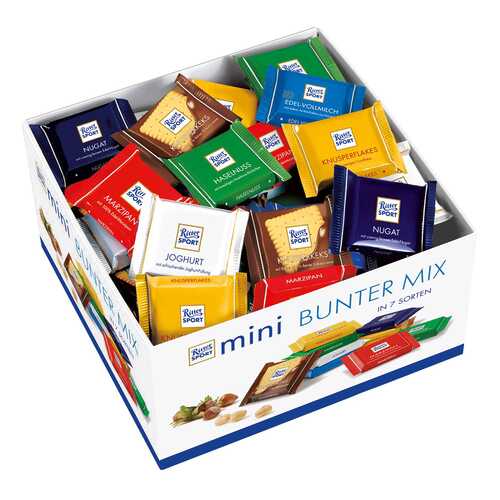 Набор мини-шоколада Ritter Sport bunter mix 1400 г в ЭССЕН