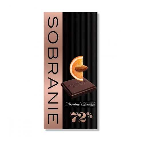 Шоколад Sobranie Горький, с апельсином и орехами, 90 гр в ЭССЕН