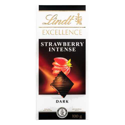 Шоколад темный Lindt excellence клубника 100 г в ЭССЕН