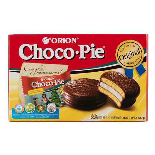 Пирожное Orion choco pie 120 г в ЭССЕН