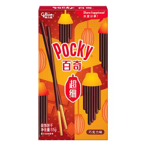 Палочки Glico Pocky со вкусом шоколада 55 г в ЭССЕН