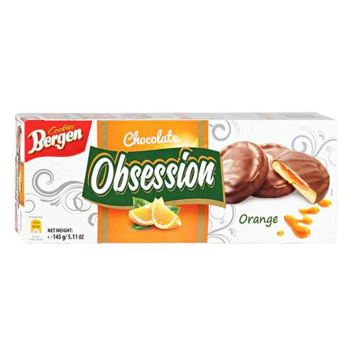 Печенье BERGEN Obsession Orange 145г в ЭССЕН