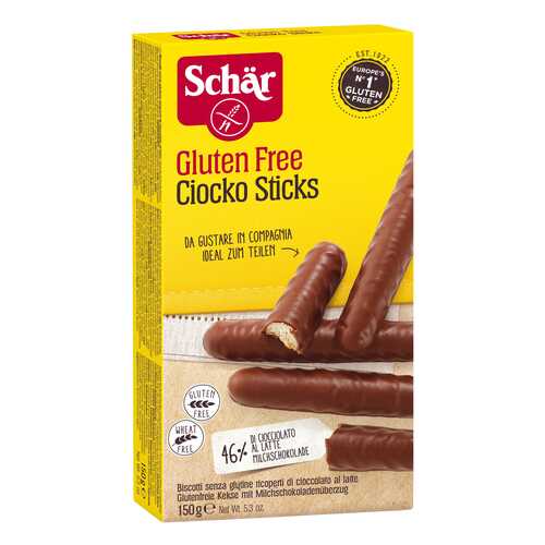 Печенье Dr.Schar сiocko sticks 150 г в ЭССЕН