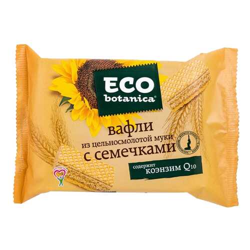 Вафли Еco botanica из цельносмолотой муки с семечками 145 г в ЭССЕН